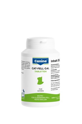 Cat-Fell O.K.: Szőrvitamin biotinnal macskáknak (250 tabletta)