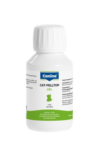 Cat-Felltop Gel: Szőrvitamin gél macskáknak, Biotinnal és cinkkel