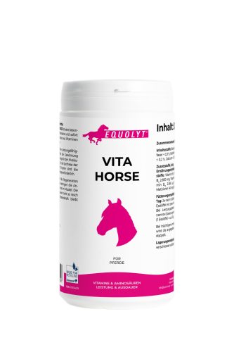 EQUOLYT Vita Horse: Vitamin és aminosav komplex lovaknak az állóképesség támogatására (1000g)