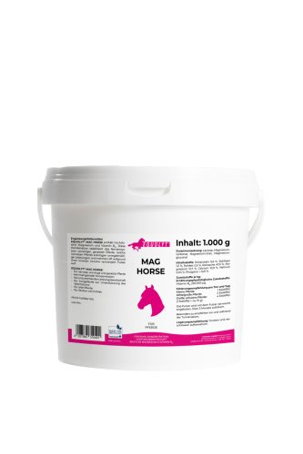EQUOLYT Mag Horse: Magnézium és B12 vitamin a nyugodt, kiegyensúlyozott idegrendszer támogatására lovaknak (1000g)