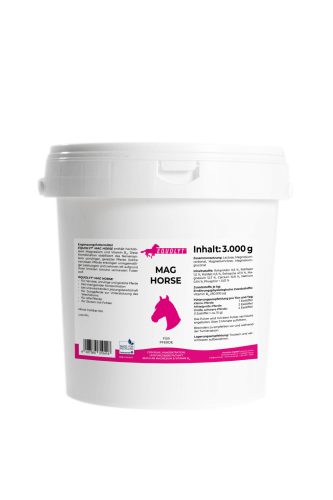 EQUOLYT Mag Horse: Magnézium és B12 vitamin a nyugodt, kiegyensúlyozott idegrendszer támogatására lovaknak (3000g)
