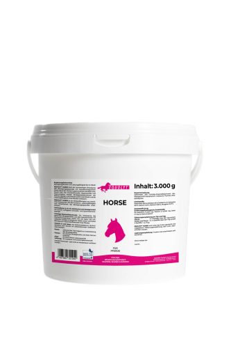 EQUOLYT Horse: Komplex teljesítménytámogató formula lovaknak aminosavakkal, zöldkagylóval, tengeri algával, E-vitaminnal és szelénnel (3000g)