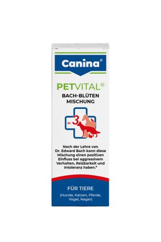 PETVITAL® Bach Virágterápia #3 Agresszió ellen: kutyáknak, macskáknak, lovaknak és kisállatoknak