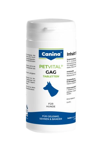 Petvital GAG: A kötőszövetek, ízületek, szalagok, ínak, porcok és csontok támogatására kutyáknak (90 tabletta)